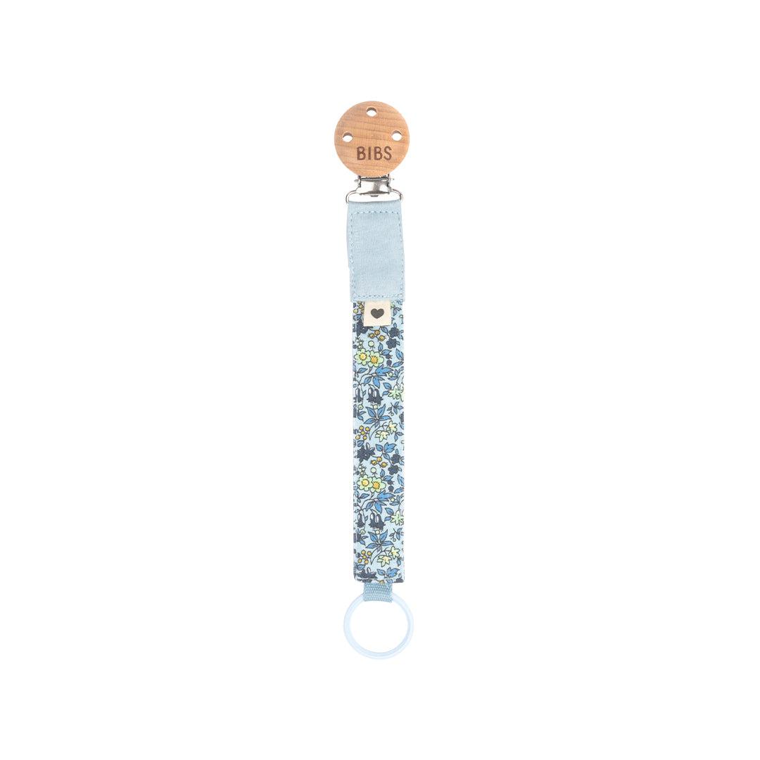 BIBS X LIBERTY Pacifier Clip - Baby Blue - Camomille Lawn-Pacifier Clips-Baby Blue- | Natural Baby Shower