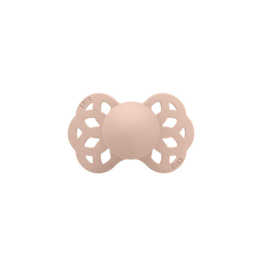 BIBS Infinity Anatomical Pacifier - Blush - Silicone-Pacifiers-Blush-Size 1 | Natural Baby Shower