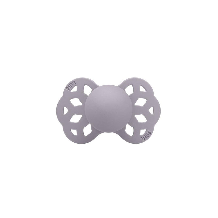 BIBS Infinity Anatomical Pacifier - Grey - Silicone-Pacifiers-Grey-Size 1 | Natural Baby Shower