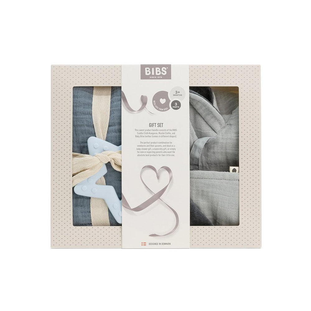 BIBS Baby Shower Gift Set - Baby Blue-Teethers-Baby Blue- | Natural Baby Shower