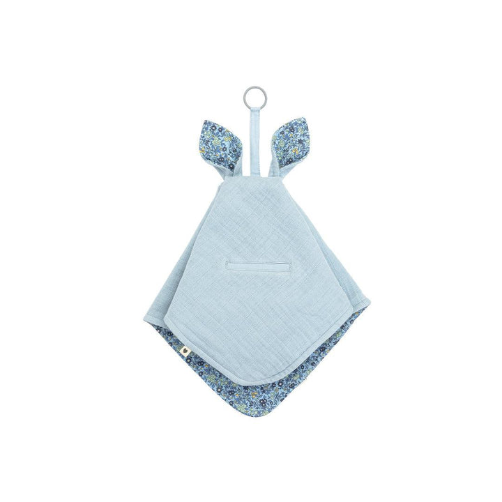 BIBS X LIBERTY Kangaroo Cuddle Cloth - Chamomile Lawn - Baby Blue-Comforters-Chamomile Lawn/Baby Blue-One Size | Natural Baby Shower