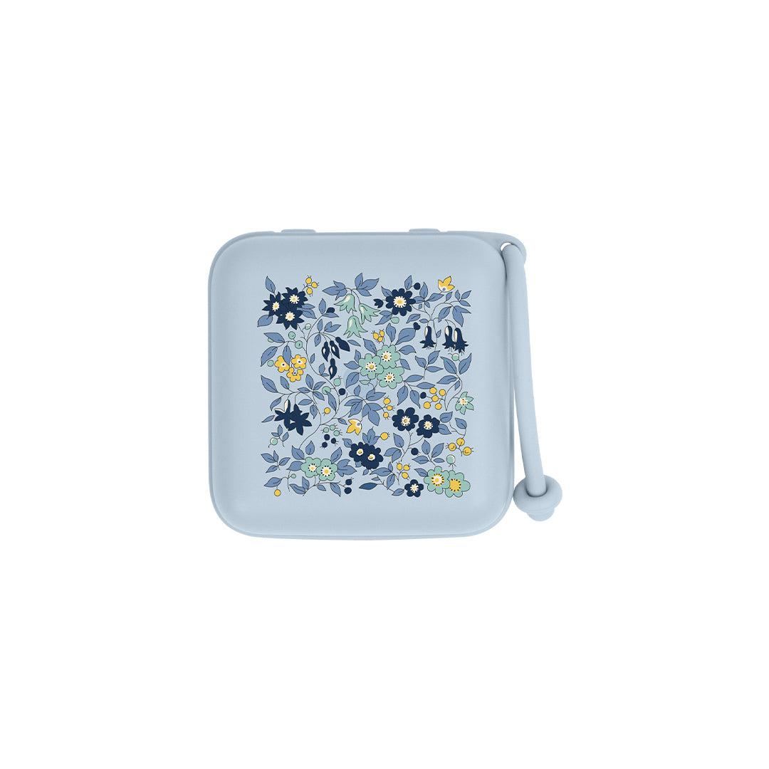 BIBS X LIBERTY Pacifier Box - Baby Blue - Camomille Lawn-Pacifier Holders-Baby Blue- | Natural Baby Shower