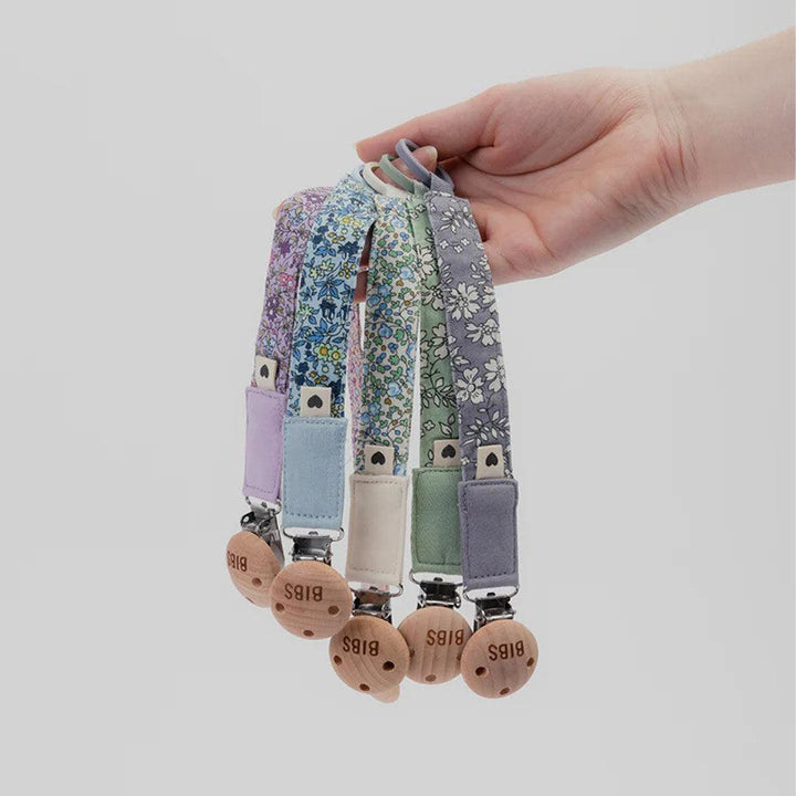 BIBS X LIBERTY Pacifier Clip - Baby Blue - Camomille Lawn-Pacifier Clips-Baby Blue- | Natural Baby Shower