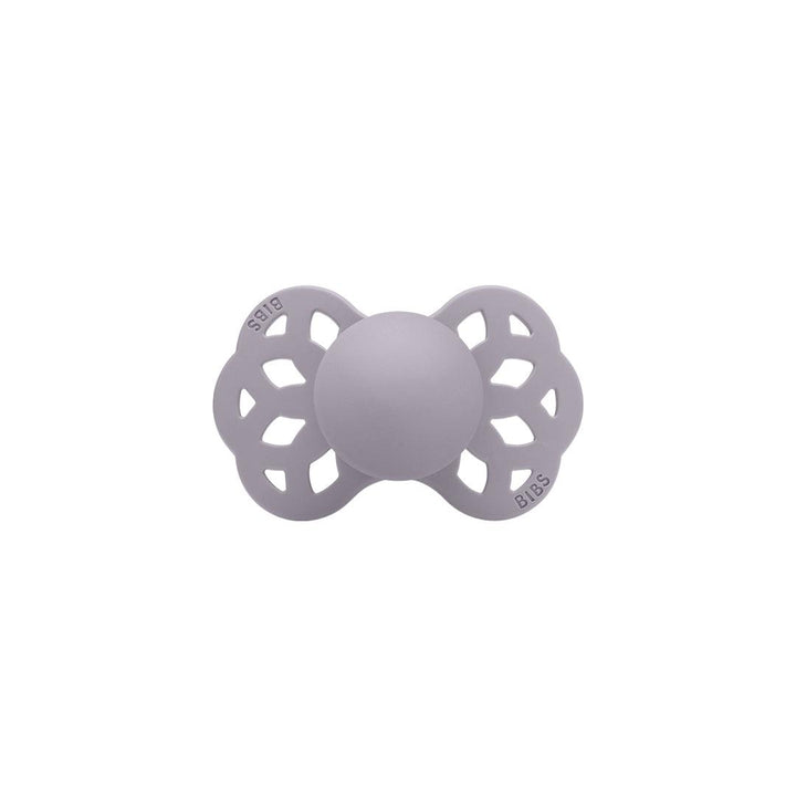 BIBS Infinity Symmetric Pacifier - Fossil Grey - Silicone-Pacifiers-Fossil Grey-Size 1 | Natural Baby Shower