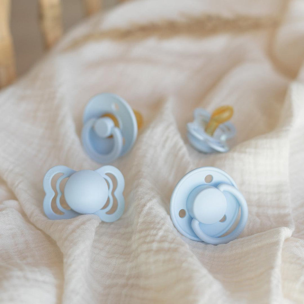BIBS Try-It Mixed Pacifier Collection - Baby Blue - 4 Pack-Pacifiers-Size 1- | Natural Baby Shower