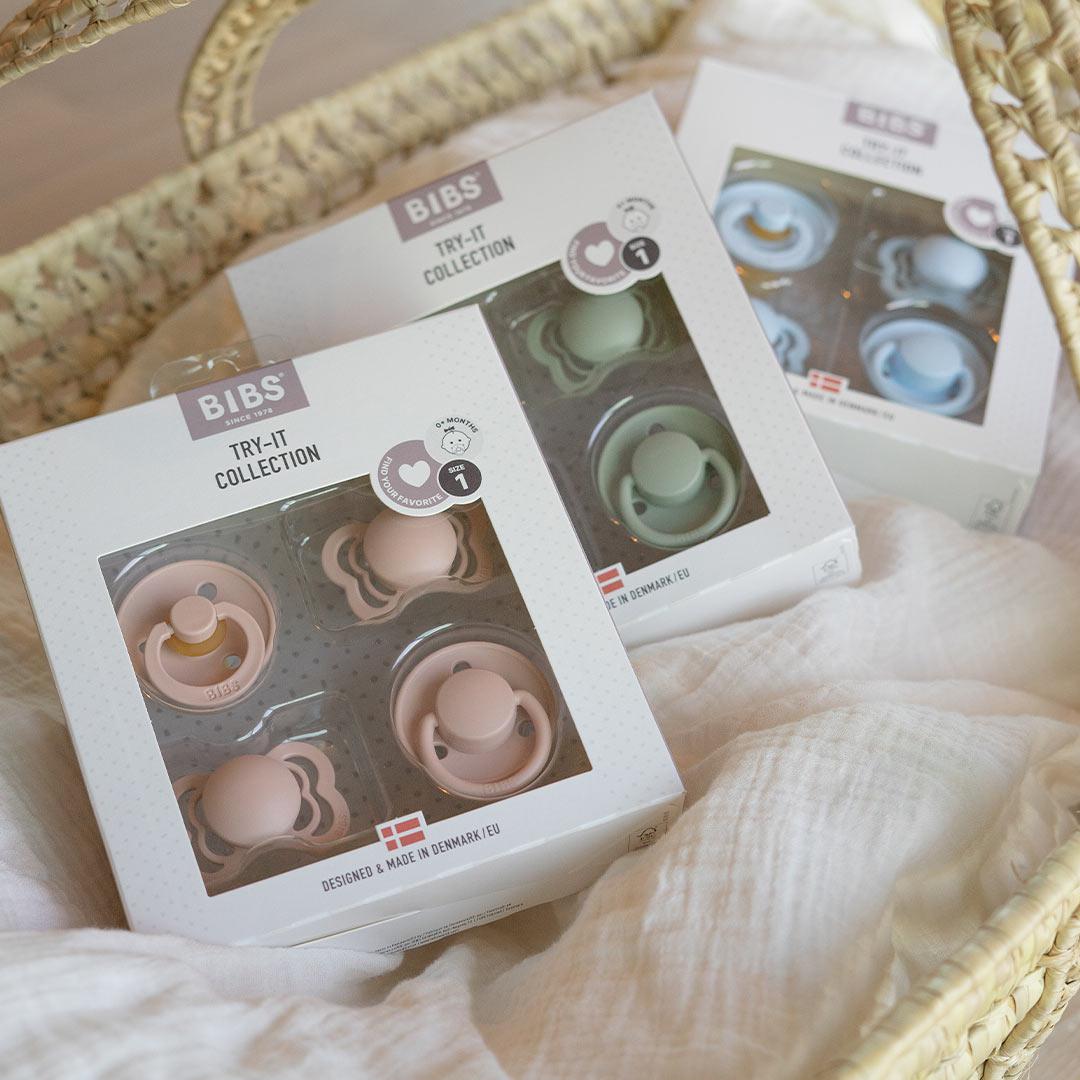 BIBS Try-It Mixed Pacifier Collection Blush Pack - Main Image
