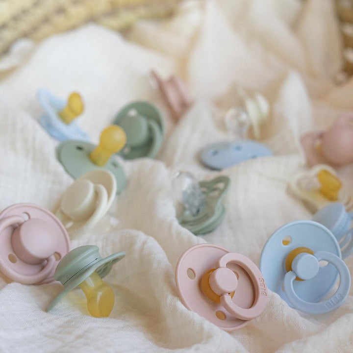 BIBS Try-It Mixed Pacifier Collection - Blush - 4 Pack-Pacifiers-Size 1- | Natural Baby Shower
