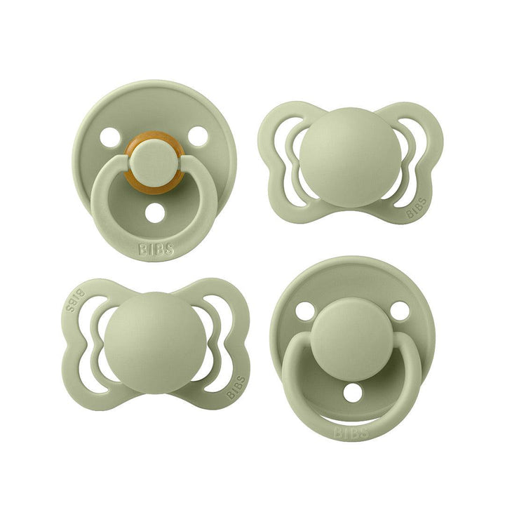 BIBS Try-It Mixed Pacifier Collection - Sage - 4 Pack-Pacifiers-Size 1- | Natural Baby Shower