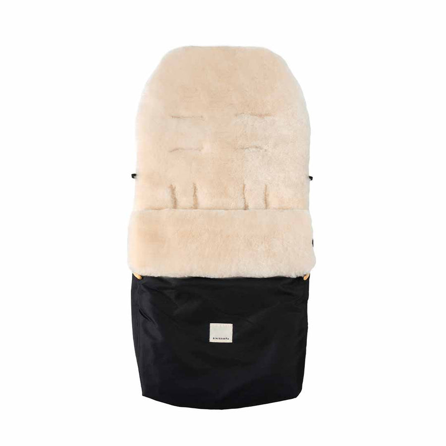 BINIBAMBA Merino Sheepskin Puffmuff - Milk-Footmuffs- | Natural Baby Shower