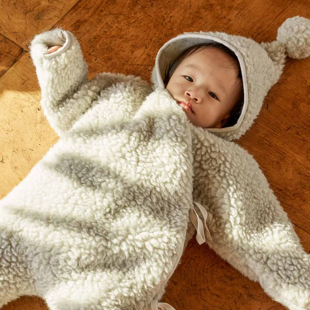 BINIBAMBA Merino Wool Snugglesuit - Cloud-Snugglesuits-Cloud-0-6m | Natural Baby Shower