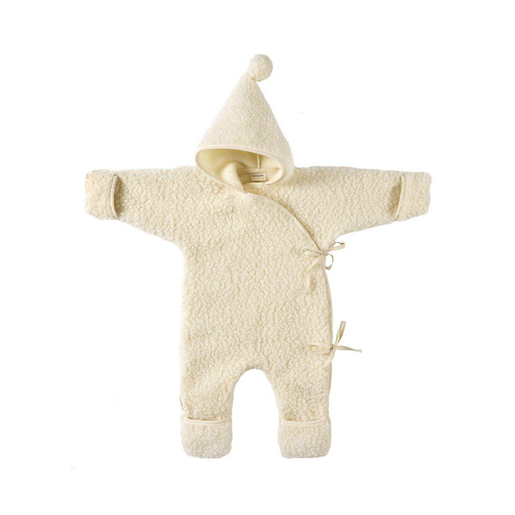 BINIBAMBA Merino Sheepskin Snugglesuit Milk - Main Image