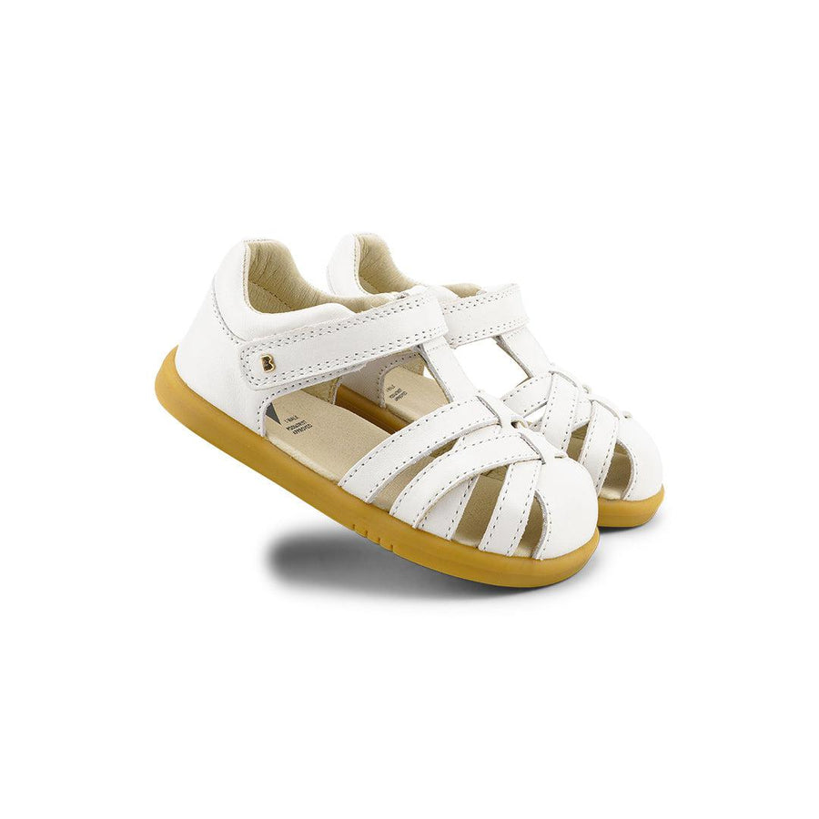 Bobux I-Walk Cross Jump Sandals - White-Sandals-White-23 EU (6 UK) | Natural Baby Shower