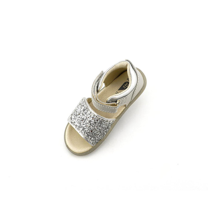 Bobux I-Walk Gem Sandals - Silver Sparkle-Sandals-Silver Sparkle-23 EU (6 UK) | Natural Baby Shower