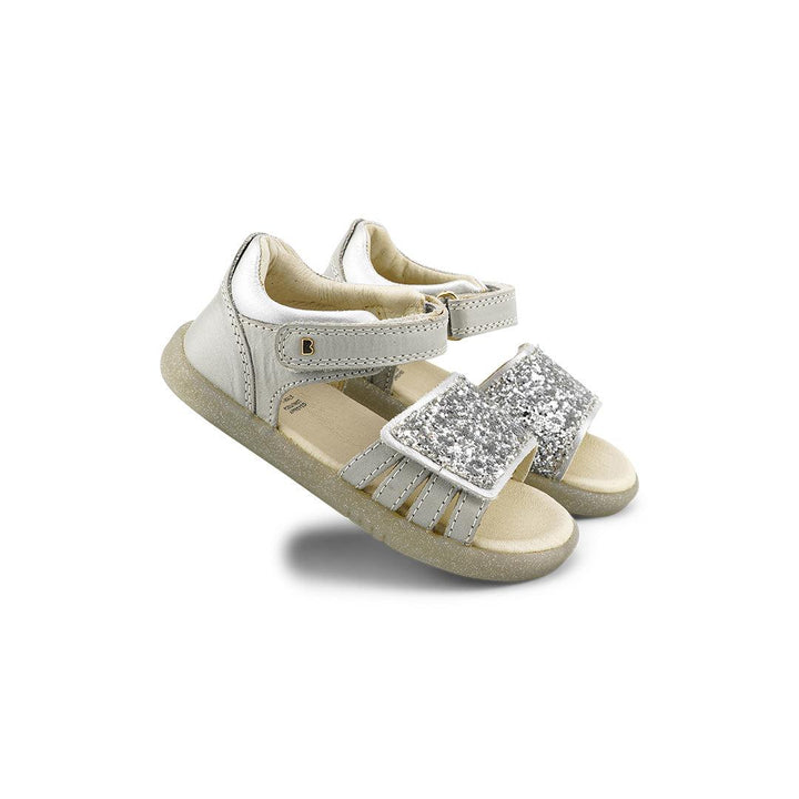 Bobux I-Walk Gem Sandals - Silver Sparkle-Sandals-Silver Sparkle-23 EU (6 UK) | Natural Baby Shower