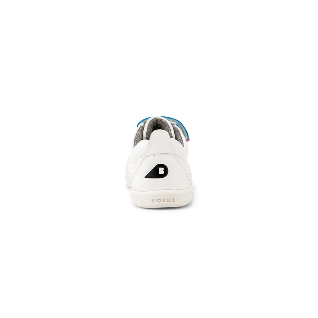 Bobux I-Walk Grass Court Switch Trainers - White / Raspberry + Peacock Metallic-Trainers-White (Raspberry + Peacock Metallic)-23 EU (6 UK) | Natural Baby Shower