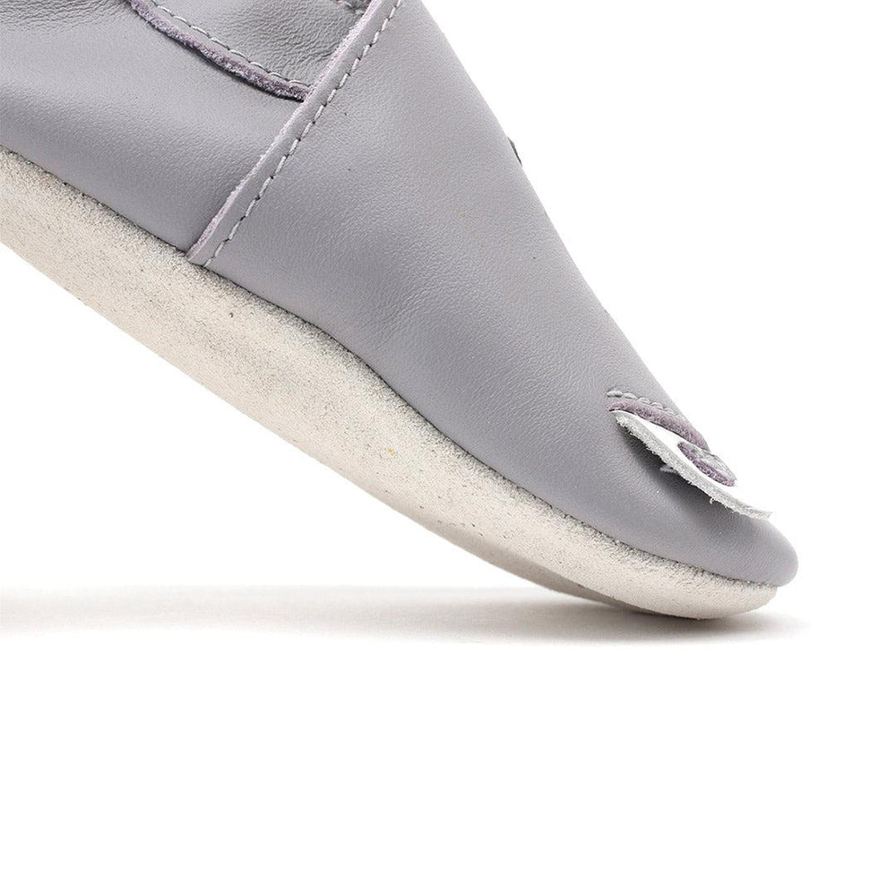 Bobux Soft Sole Woof - Gull Grey-Pre Walkers-Gull Grey-19 EU (UK 3) | Natural Baby Shower