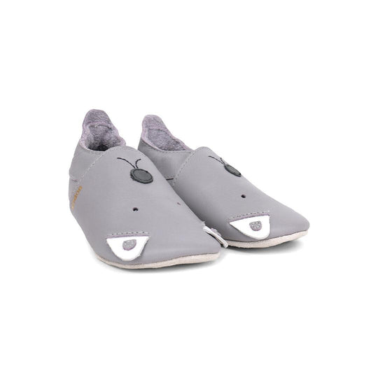 Bobux Soft Sole Woof - Gull Grey-Pre Walkers-Gull Grey-19 EU (UK 3) | Natural Baby Shower