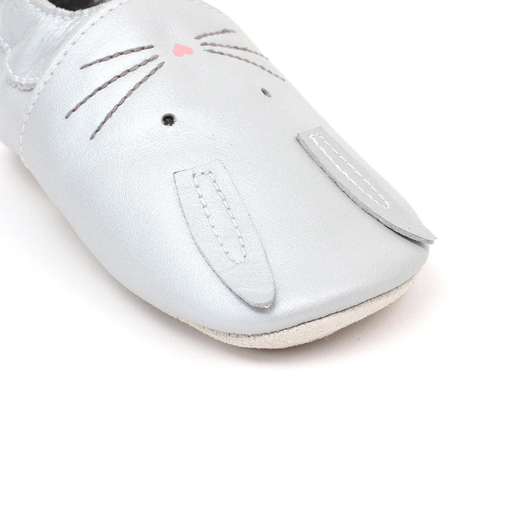 Bobux Soft Sole Hop - Silver-Pre Walkers-Silver-17 EU (UK 1.5) | Natural Baby Shower