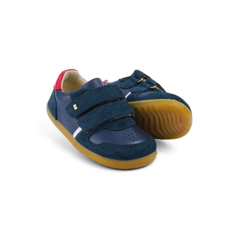 Bobux Step Up Riley Trainers - Navy + Red-Shoes-Navy + Red-19 EU (UK 3) | Natural Baby Shower
