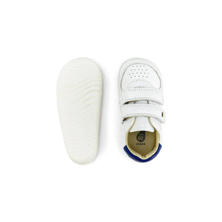 Bobux Step Up Riley Trainers - White + Blueberry-Trainers-White + Blueberry-19 EU (3 UK) | Natural Baby Shower