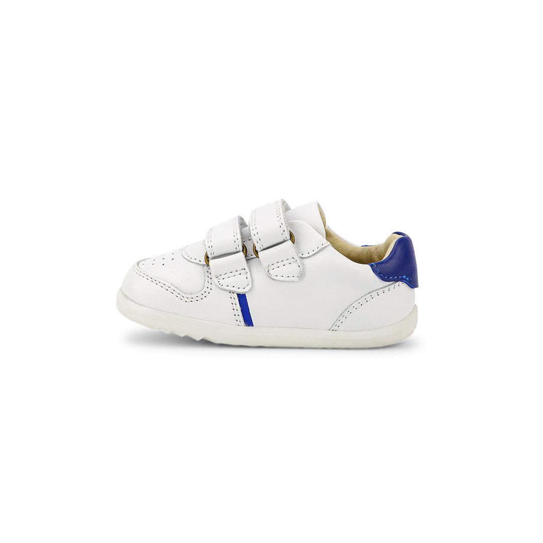 Bobux Step Up Riley Trainers - White + Blueberry-Trainers-White + Blueberry-19 EU (3 UK) | Natural Baby Shower
