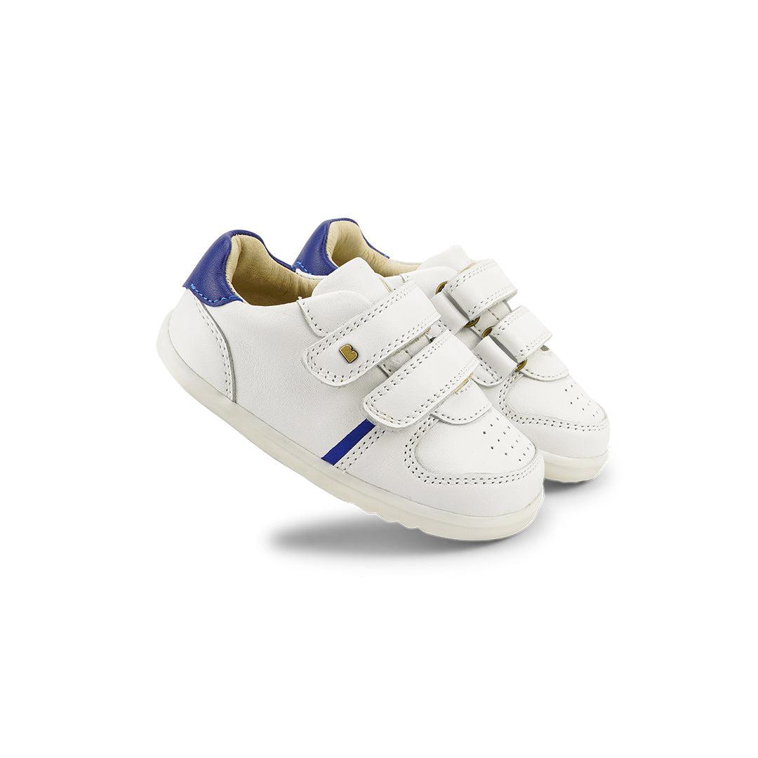 Bobux Step Up Riley Trainers - White + Blueberry-Trainers-White + Blueberry-19 EU (3 UK) | Natural Baby Shower