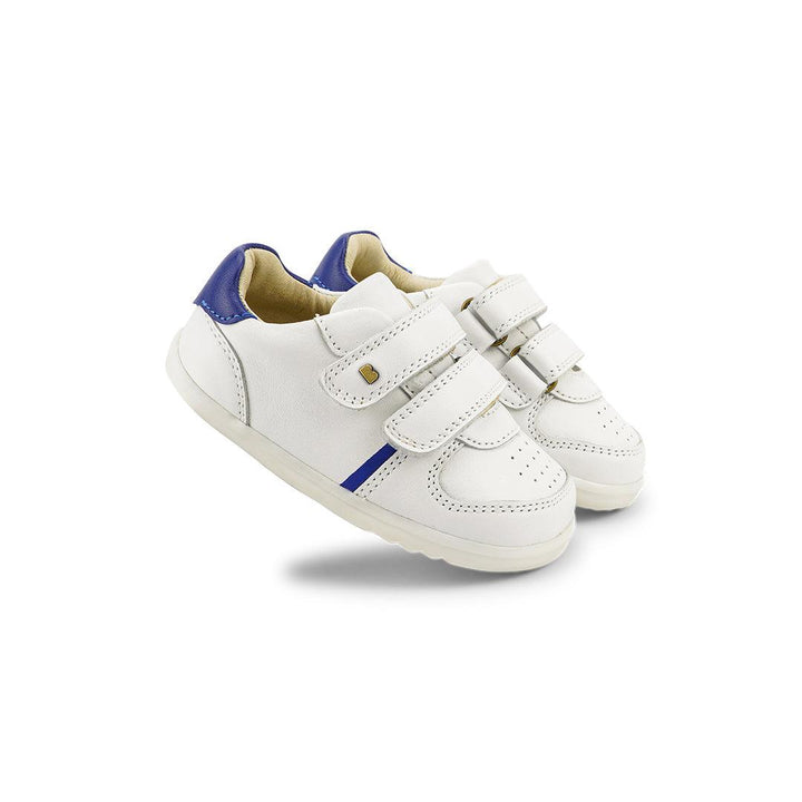 Bobux Step Up Riley Trainers - White + Blueberry-Trainers-White + Blueberry-19 EU (3 UK) | Natural Baby Shower