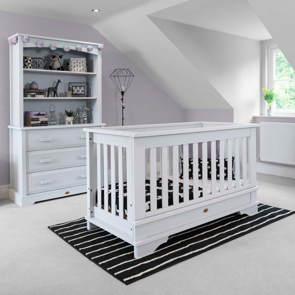 Boori Eton Convertible 3 Piece Nursery Set - White-Nursery Sets-White-No Mattress | Natural Baby Shower