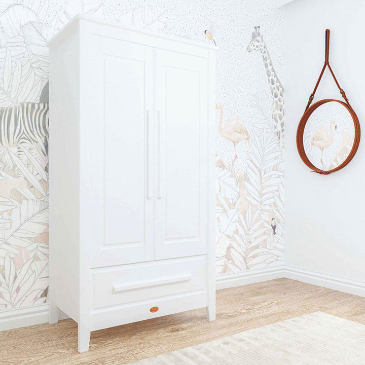Boori Linear 2 Door Wardrobe - White-Wardrobes- | Natural Baby Shower
