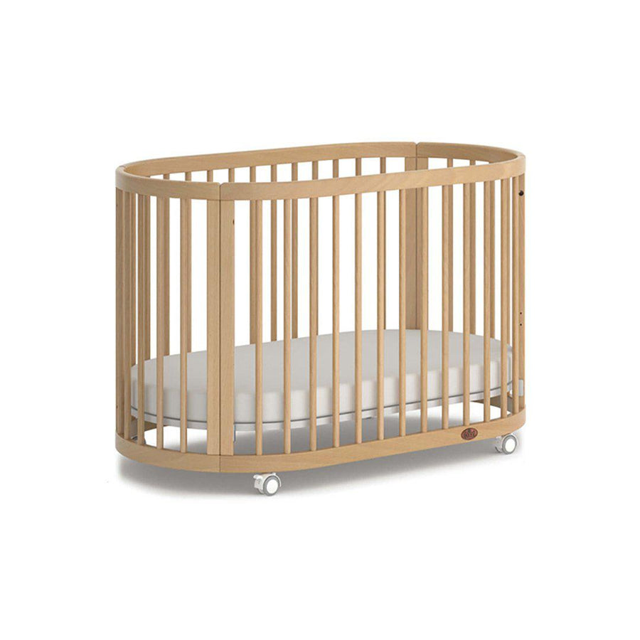 Boori Oasis Oval Cot - Beech-Cots-No Mattress- | Natural Baby Shower