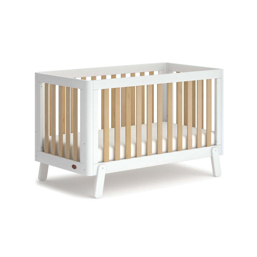 Boori Turin Cot Bed - White + Almond-Cot Beds-White + Almond-No Mattress | Natural Baby Shower