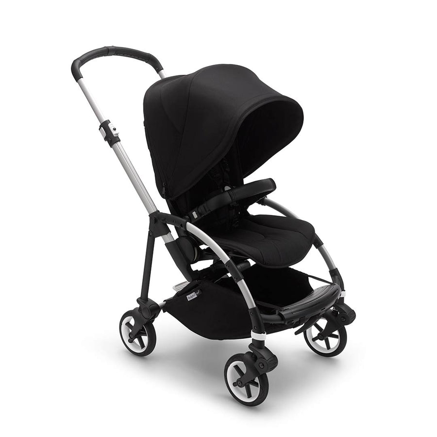 Bugaboo Bee 6 Pushchair - Aluminium + Black-Strollers-Black- | Natural Baby Shower
