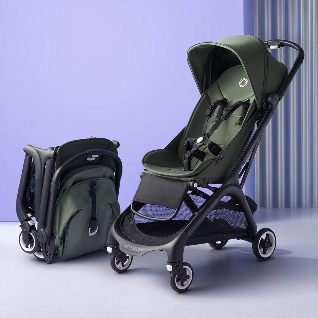 Bugaboo Butterfly Pushchair - Black/Stormy Blue-Strollers-No Bumper Bar- | Natural Baby Shower