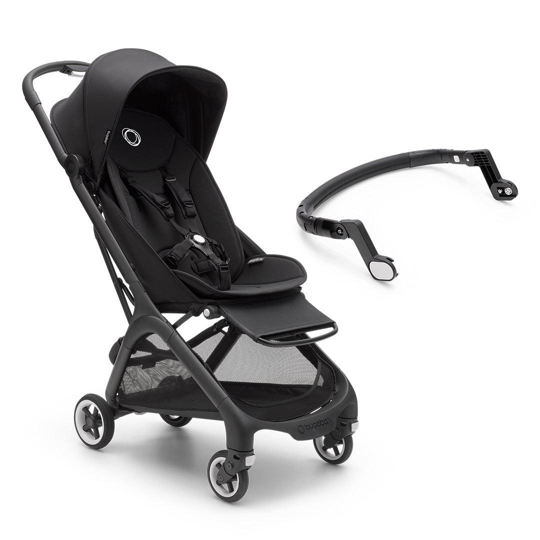 Bugaboo Butterfly Pushchair - Black/Midnight Black-Strollers-With Bumper Bar- | Natural Baby Shower