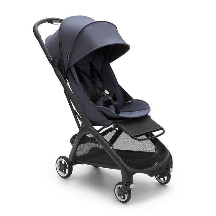 Bugaboo Butterfly Pushchair - Black/Stormy Blue-Strollers-No Bumper Bar- | Natural Baby Shower