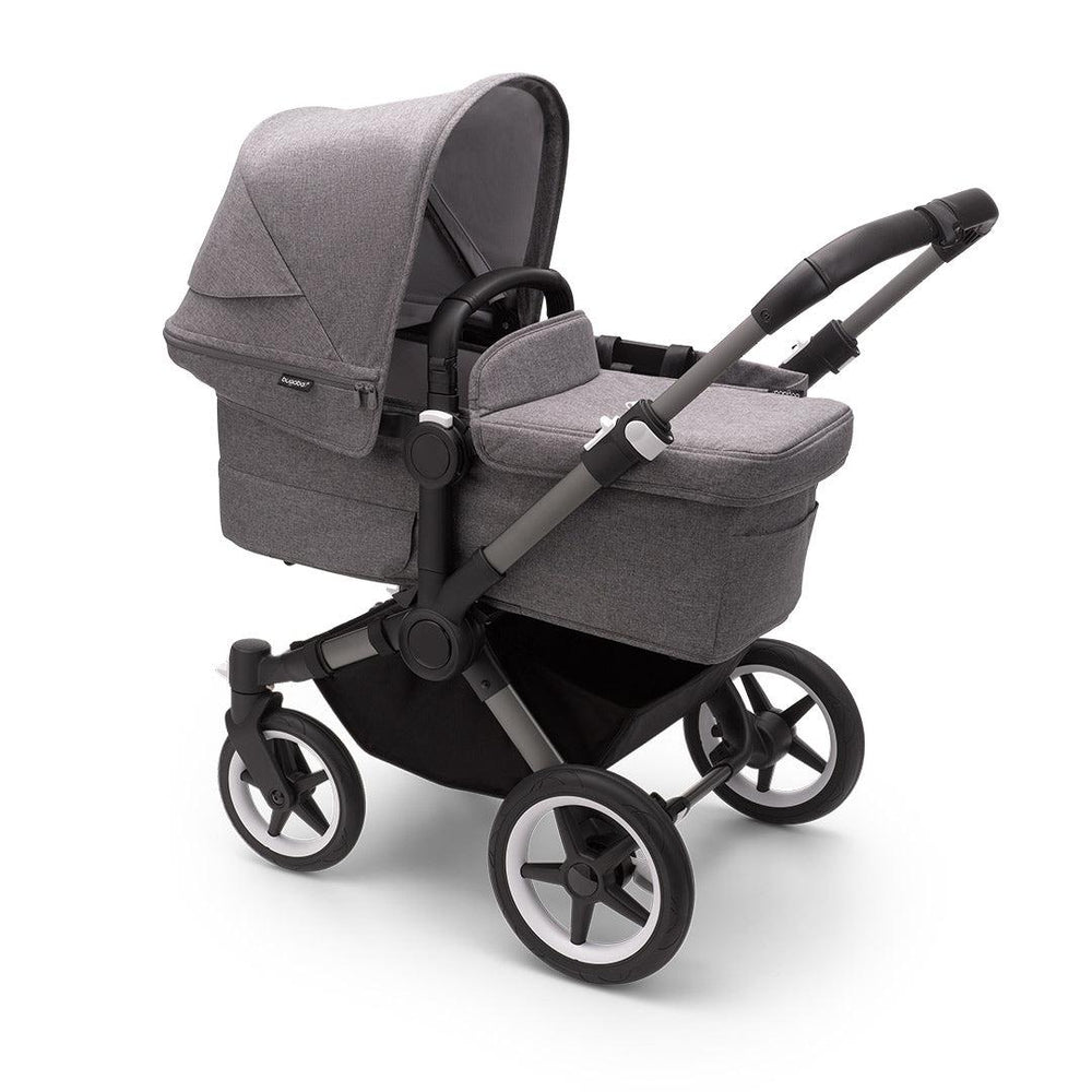 Bugaboo Donkey 5 Carrycot Fabric Complete - Grey Melange-Carrycots- | Natural Baby Shower