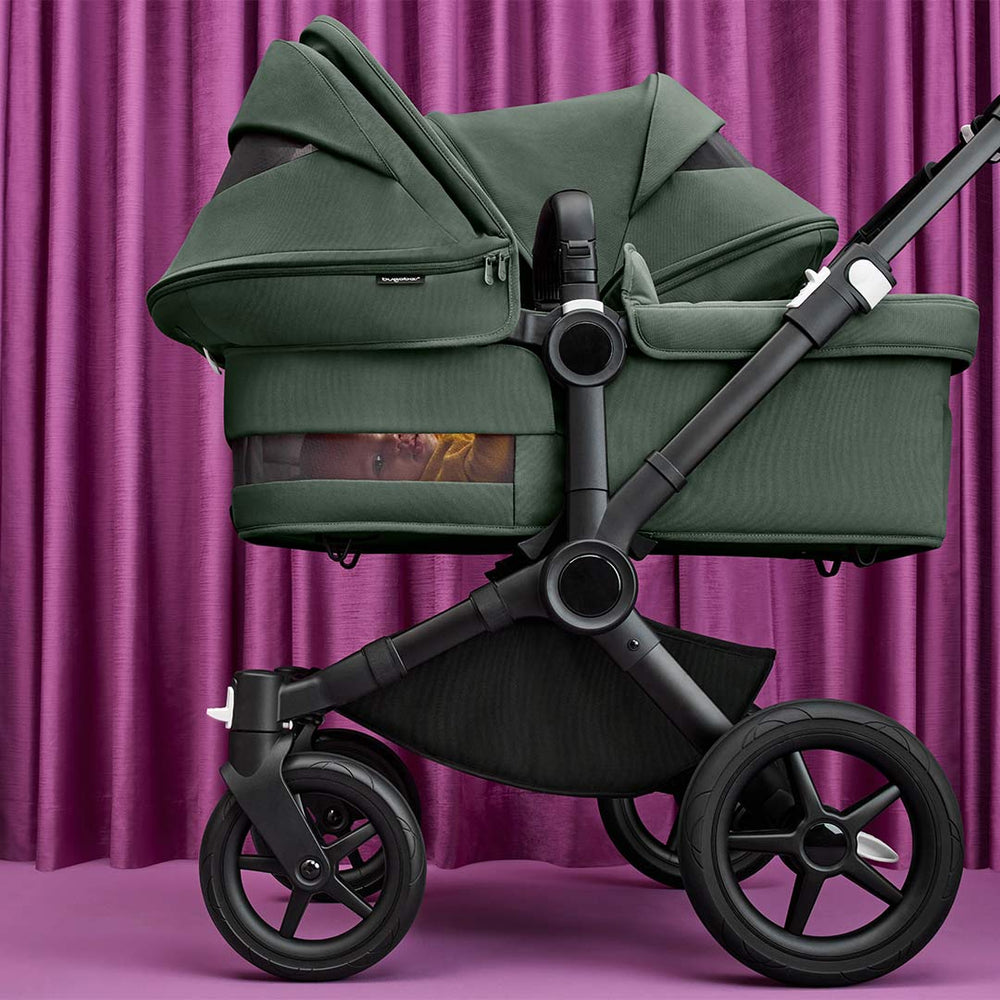 Bugaboo Donkey 5 Duo Pushchair - Black/Forest Green-Strollers- | Natural Baby Shower