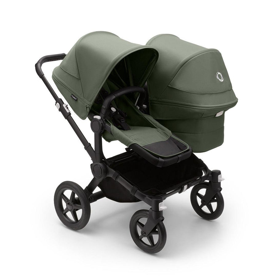 Bugaboo Donkey 5 Duo Pushchair - Black/Forest Green-Strollers- | Natural Baby Shower