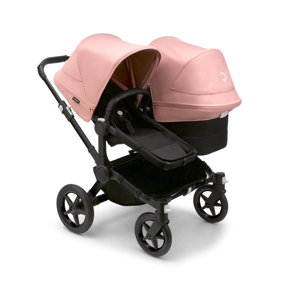 Bugaboo Donkey 5 Duo Pushchair - Black/Morning Pink-Strollers- | Natural Baby Shower