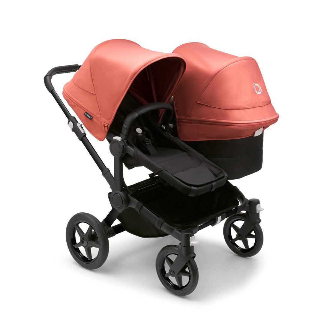 Bugaboo Donkey 5 Duo Pushchair - Black/Sunrise Red-Strollers- | Natural Baby Shower