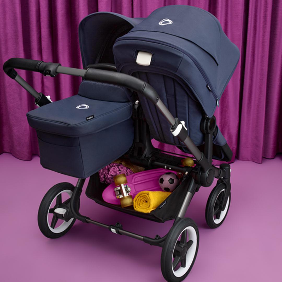 Bugaboo Donkey 5 Duo Pushchair - Graphite/Grey Melange-Strollers- | Natural Baby Shower