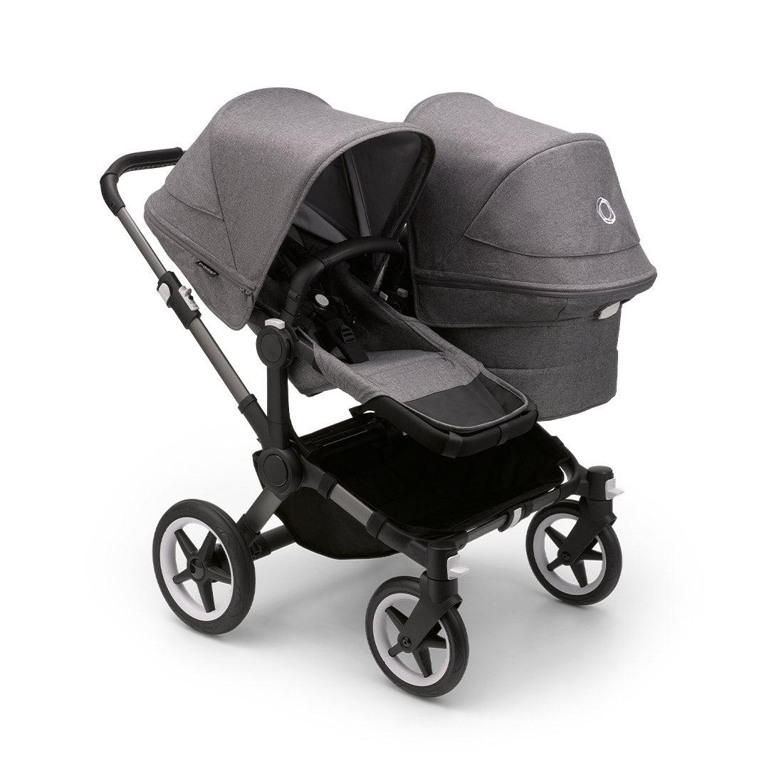 Bugaboo Donkey 5 Duo Pushchair - Graphite/Grey Melange-Strollers- | Natural Baby Shower