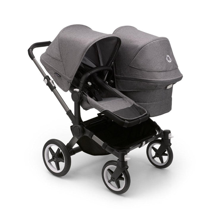 Bugaboo Donkey 5 Duo Pushchair - Graphite/Grey Melange-Strollers- | Natural Baby Shower
