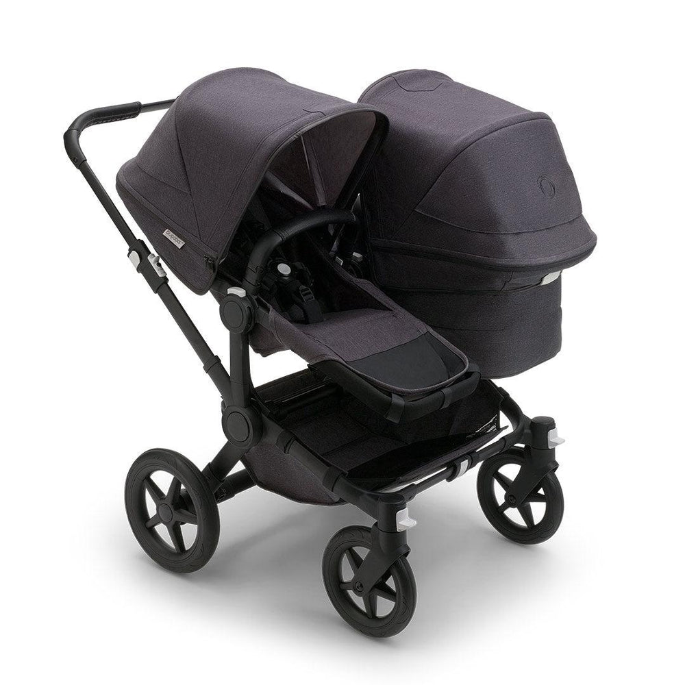 Bugaboo Donkey 5 Duo Mineral Extension Complete - Washed Black-Stroller Seats- | Natural Baby Shower