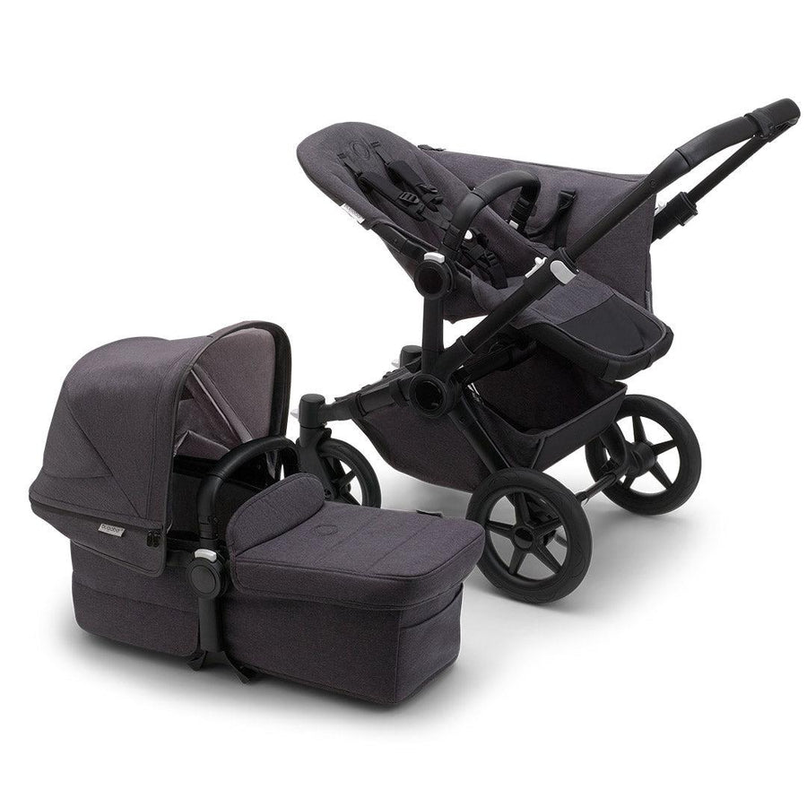 Bugaboo Donkey 5 Mono Mineral Complete - Black/Washed Black-Strollers- | Natural Baby Shower