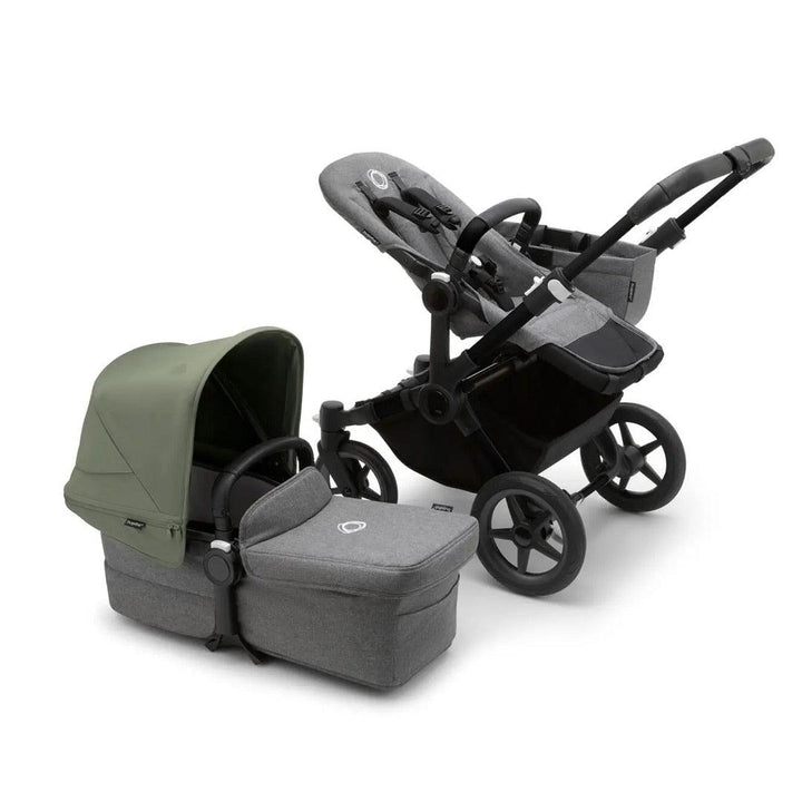 Bugaboo Donkey 5 Mono Pushchair - Grey Melange/Forest Green-Strollers- | Natural Baby Shower