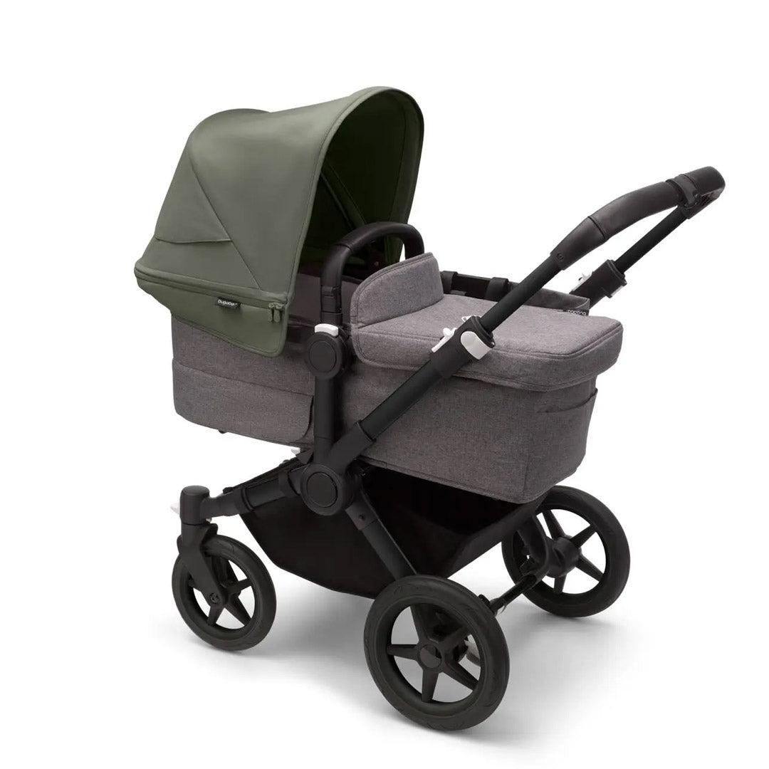 Bugaboo Donkey 5 Mono Pushchair - Grey Melange/Forest Green-Strollers- | Natural Baby Shower