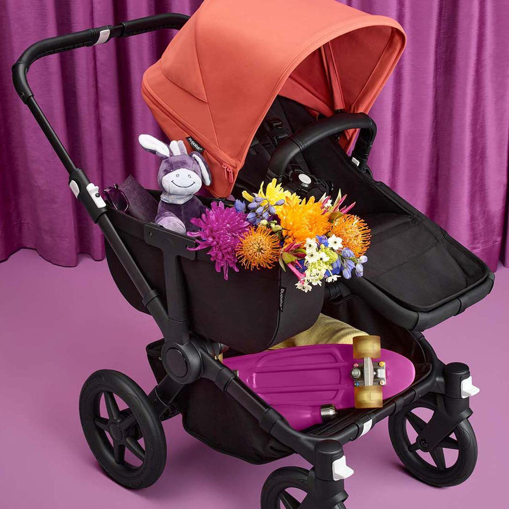 Bugaboo Donkey 5 Mono Pushchair - Black/Sunrise Red-Strollers- | Natural Baby Shower