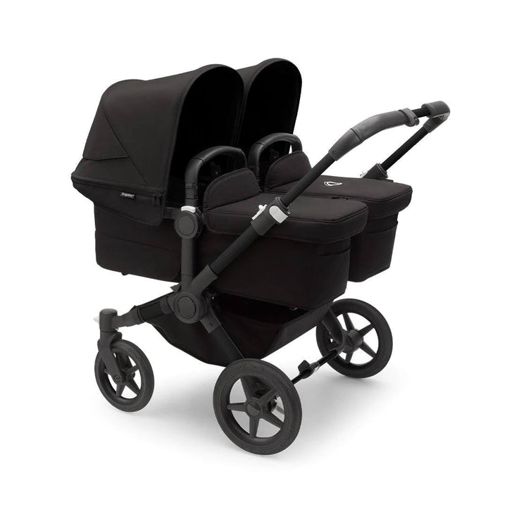 Bugaboo Donkey 5 Twin Pebble 360/360 Pro Travel System - Midnight Black-Travel Systems-Pebble 360 i-Size Car Seat-No Base | Natural Baby Shower