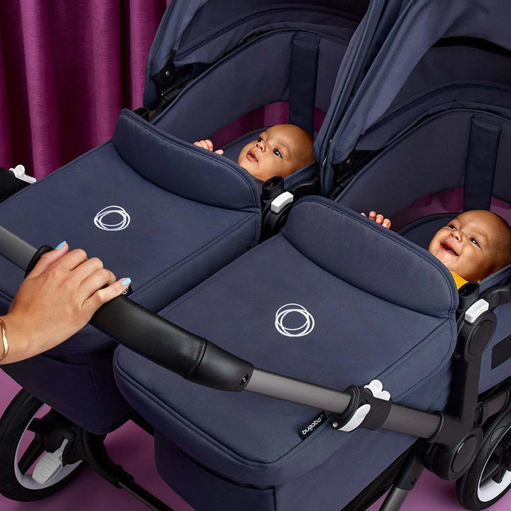 Bugaboo Donkey 5 Twin Pushchair - Black/Forest Green-Strollers- | Natural Baby Shower